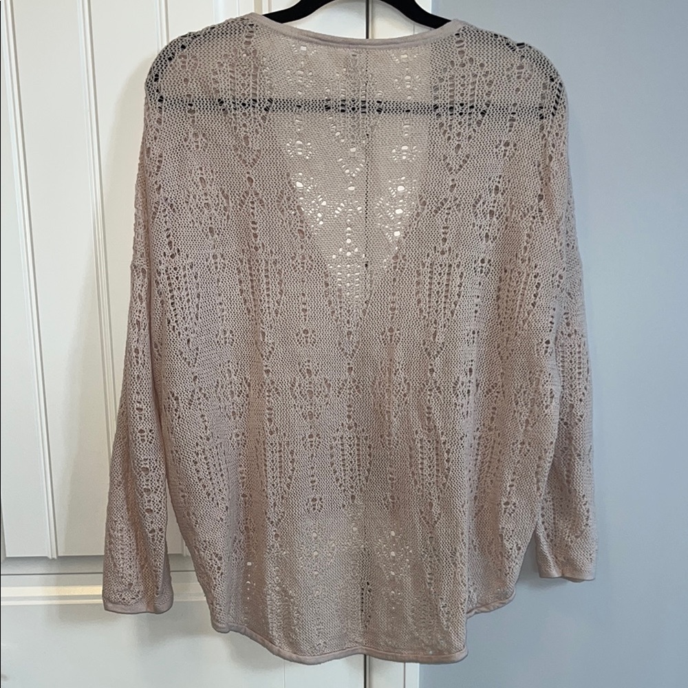Free People Knit Cardigan in Light Pink S - Picture 3 of 11